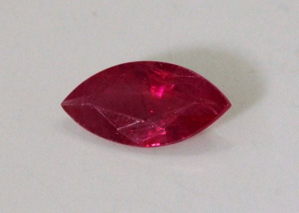 Ruby Faceted  Marquise, 0.87 ct. - 4.5x9mm