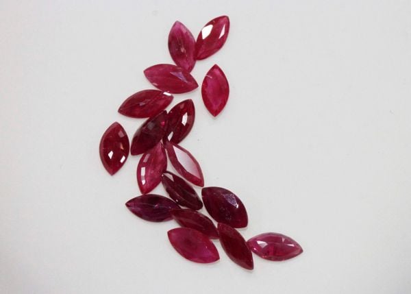 Ruby Faceted Marquise @ $65.00/ct. - 4.5x9mm