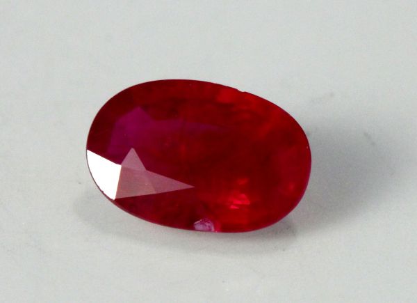 Ruby Faceted Oval 4.45x6.6mm - 0.71 cts.