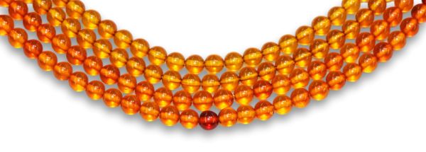 4mm Amber Bead Strands