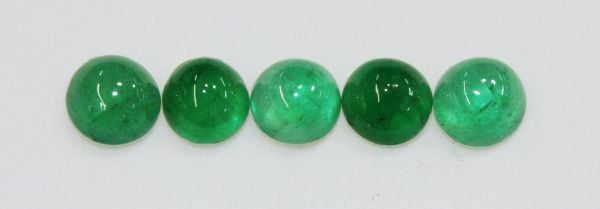 4mm Emerald Cabochons - Best Grade