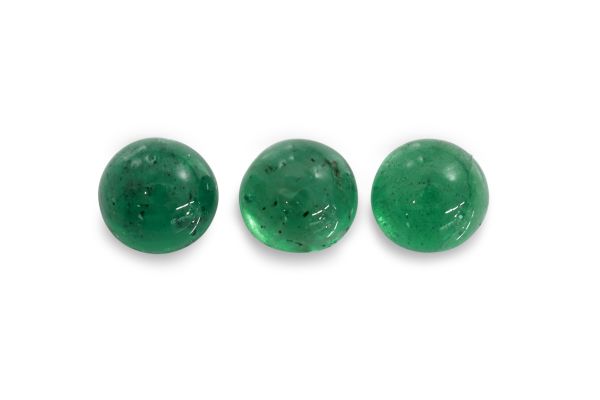 Wholesale 4mm Emerald Cabochons - Super Grade