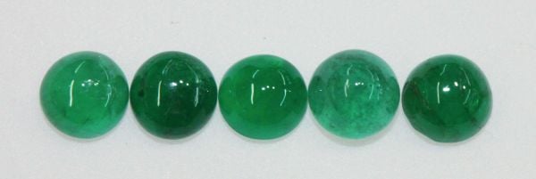 4mm Emerald Cabochons - Select Grade