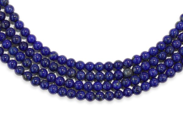 Lapis Smooth Round Bead Strands - 4mm