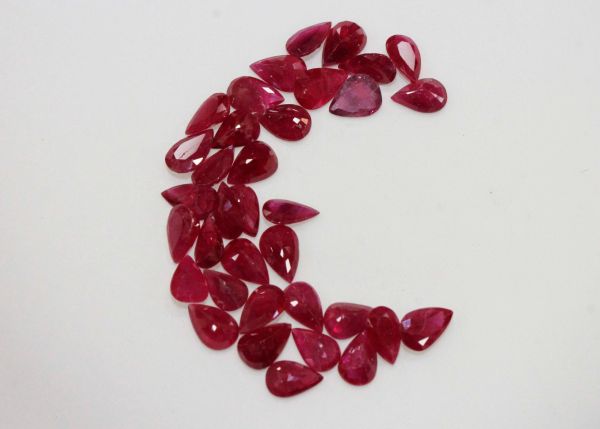 4x6mm Pear Ruby at $100.00/ct.
