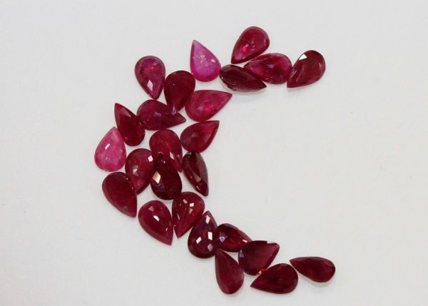 4x6mm Pear Ruby at $150.00/ct.