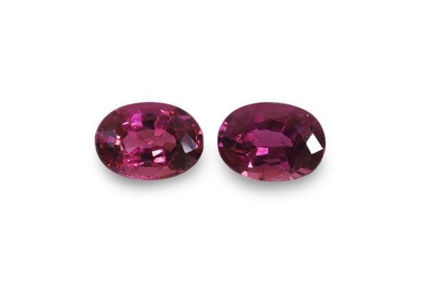 Wholesale 5 x 7 mm Red Tourmaline Oval Pair
