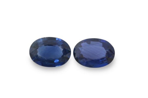 Wholesale 1.53 ct Sapphire Faceted Oval Pair - 5 x 7 mm