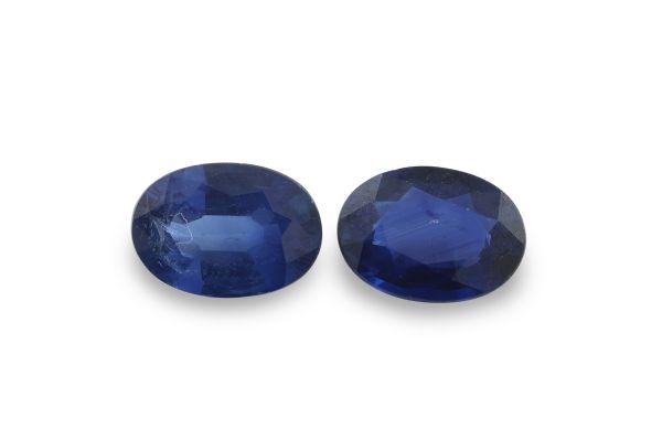 1.60 ct - Natural Sapphire Faceted Oval Pair - 5 x 7 mm