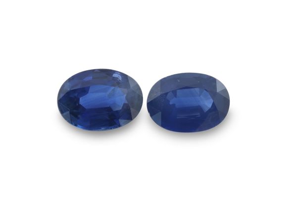Wholesale 1.97 ct Sapphire Faceted Oval Pair 5 x 7 mm
