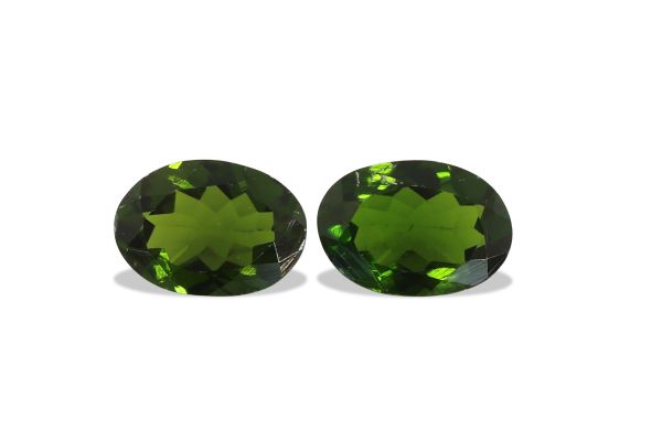 Wholesale 5 x 7 mm Ultra Green Faceted Oval Pair - 1.58 ct