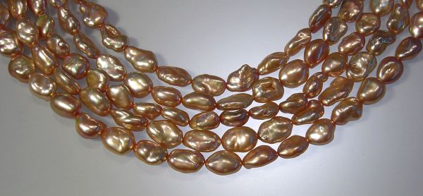 Rose Gold Keshi Pearls