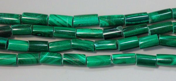 Malachite Cylinder Beads 