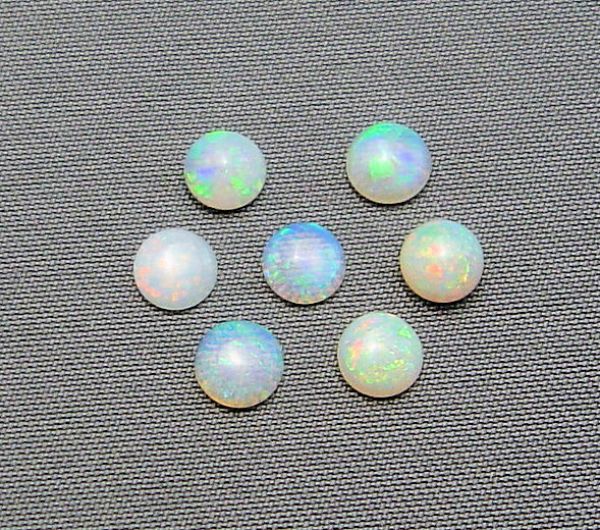 Opal Round Cabochons, @$20.00/ct. - 4.5mm