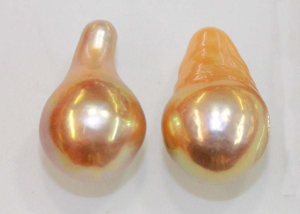 Natural Color Fireball Pearl Pair