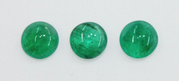 5.5mm Emerald Cabochons