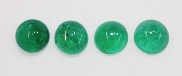 5.25mm Emerald Cabochons - Select Grade