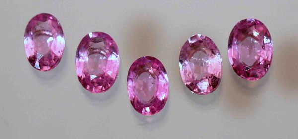 Calibrated Pink Sapphire Ovals