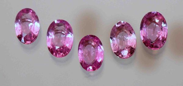 Pink Sapphire Faceted Oval - Calibrated