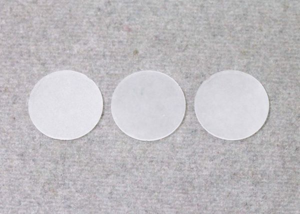 Frosted Quartz Round Discs - 0.5mm Thick