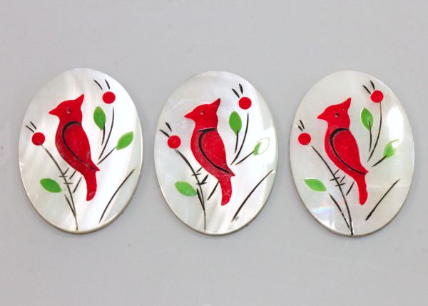 Cardinal cabochons