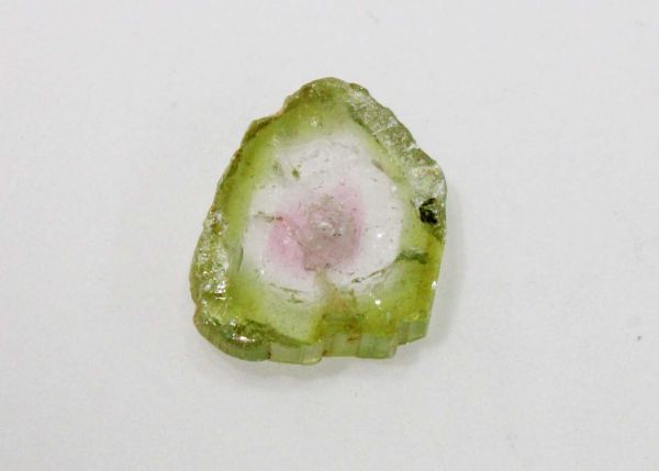 Watermelon Tourmaline Slice, 2.43 cts. - 9x10.9mm