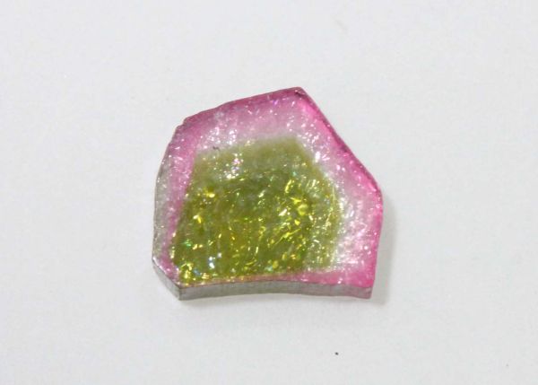 Watermelon Tourmaline Slice, 2.93 cts. - 8.5x9.5mm