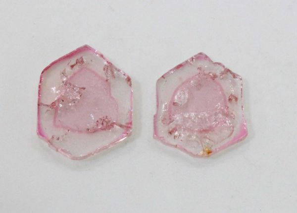 Pink Tourmaline Slice Pair - 4.43 cts.