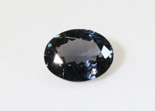 Spinel Blue Grey Faceted Oval, 0.85 ct. - 6.3x6.7mm