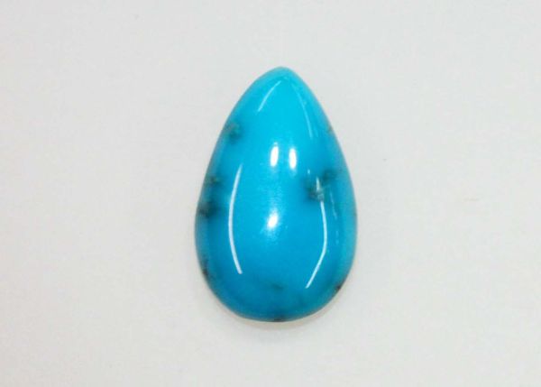 Sleeping Beauty Turquoise Pear Cabochon, 4.35 cts. - 9.3x14.9mm