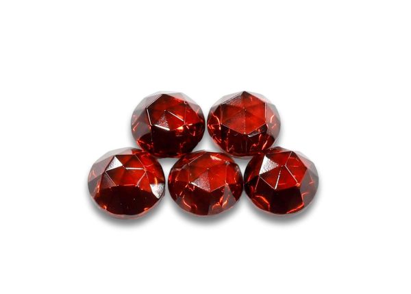 Red Orissa Rose Cut Garnet 6 mm