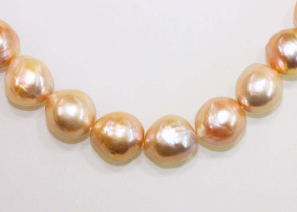 Natural Color 12-14mm Baroque Pearls  