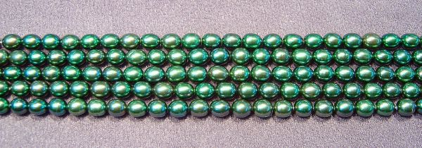 Blue Spruce 6-7mm Oval Pearls
