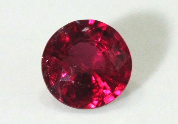 Ruby Faceted Round, 0.75 ct. - 5.4mm