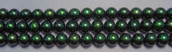 Hunter Green 8-9mm Round Pearls  