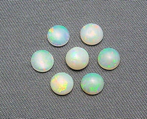 Opal 4.75mm Round Cabochons @ $20.00/ct.