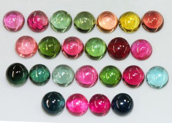 5mm Tourmaline Round Cabochons