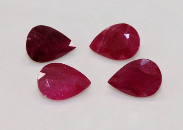 5x7mm Pear Ruby at $100.00/ct.