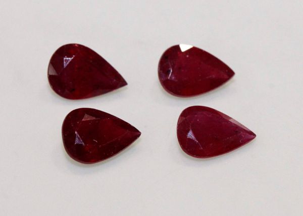 5x7mm Pear Ruby at $250.00/ct.