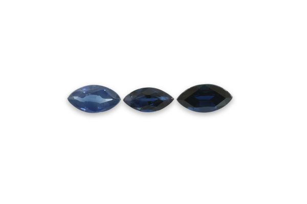 6.5 mm Long Blue Sapphire Faceted Marquise @ $75.00 / ct