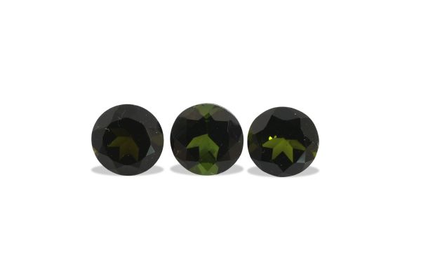 Wholesale 6 mm Olive Green Tourmaline Rounds @ $19.50