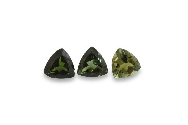 Wholesale 6 x 6 mm Green Tourmaline Trilliant