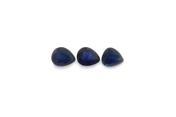 Natural Sapphire Faceted Pears - 6 x 7 mm