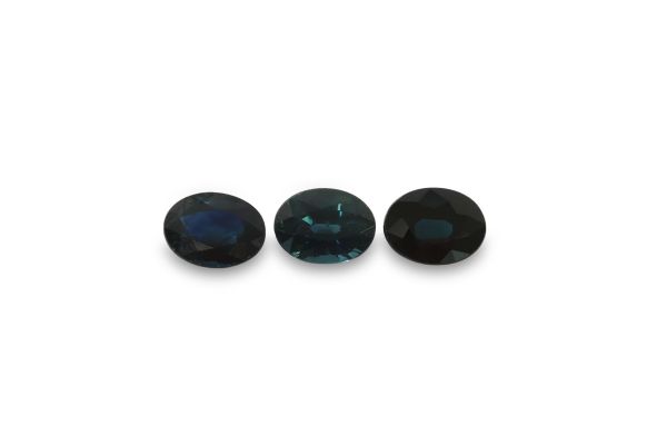 Sapphire Faceted Ovals - 6 x 8 mm