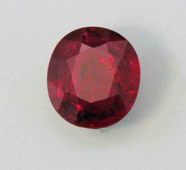 Ruby Faceted Oval - 1.18 cts. - 6.85x7.9mm