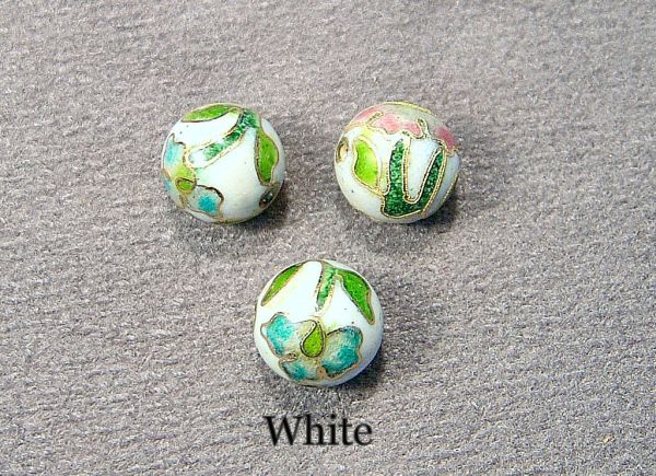 Cloisonn&eacute; Translucent Beads 12mm