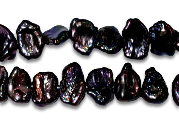 Keshi Peacock SPLAT! Pearls Strands