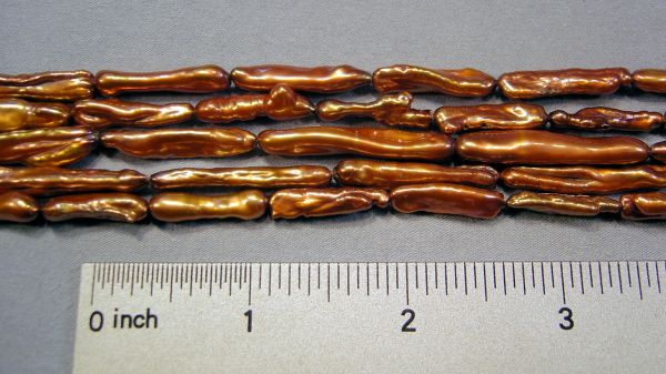 Golden Toffee Twig Pearls