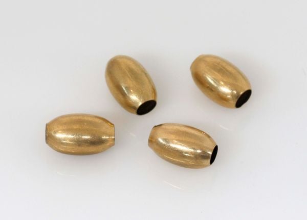 14k Smooth Oval Beads - 4.5x6.5mm