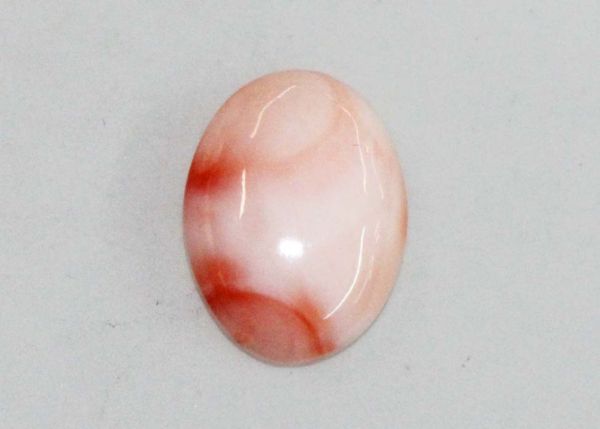 Coral Oval Cabochon, 5.31 cts. - 11.1x15.2mm